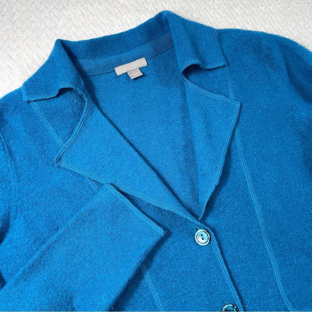 Investments 100% Wool Turquoise Blue Lightweight Jacket/Blazer Size Small